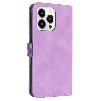 For iPhone 13 Pro Max PU Leather Cover Imprinted Pattern Wallet Cell Phone Case