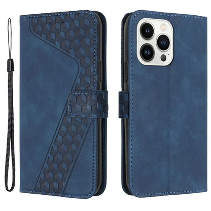 For iPhone 12 Pro Max PU Leather Cover 7-Shape Imprinted Pattern Phone Case Wallet
