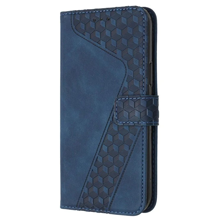 For iPhone 12 Pro Max PU Leather Cover 7-Shape Imprinted Pattern Phone Case Wallet