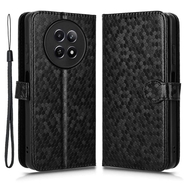 For Realme 12 5G Case Dots Pattern PU Leather Wallet Phone Cover