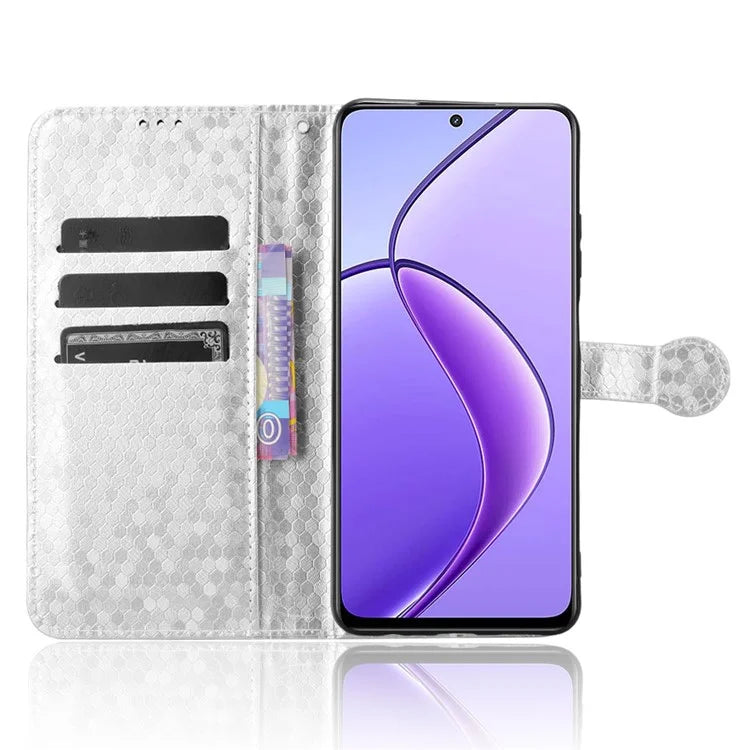 For Realme 12 5G Case Dots Pattern PU Leather Wallet Phone Cover