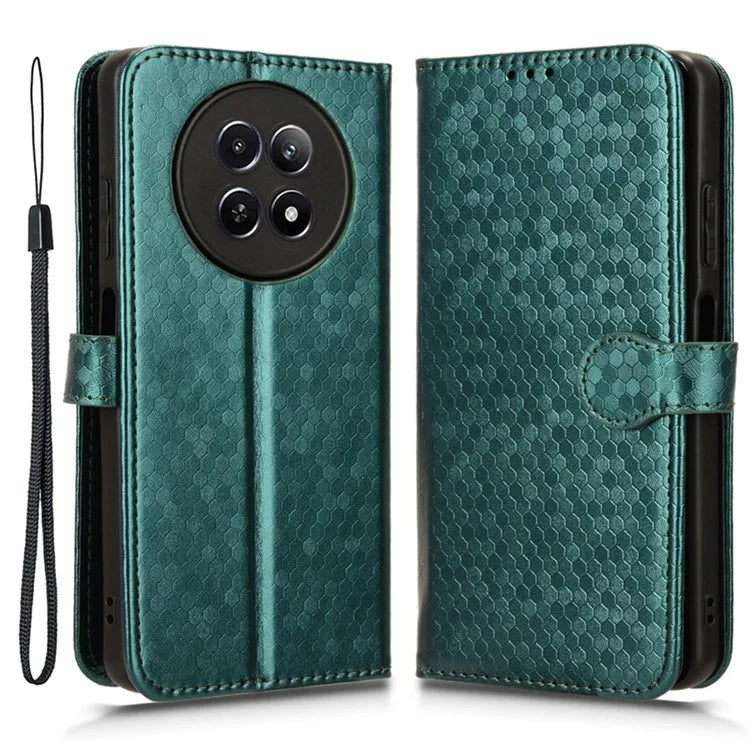For Realme 12 5G Case Dots Pattern PU Leather Wallet Phone Cover