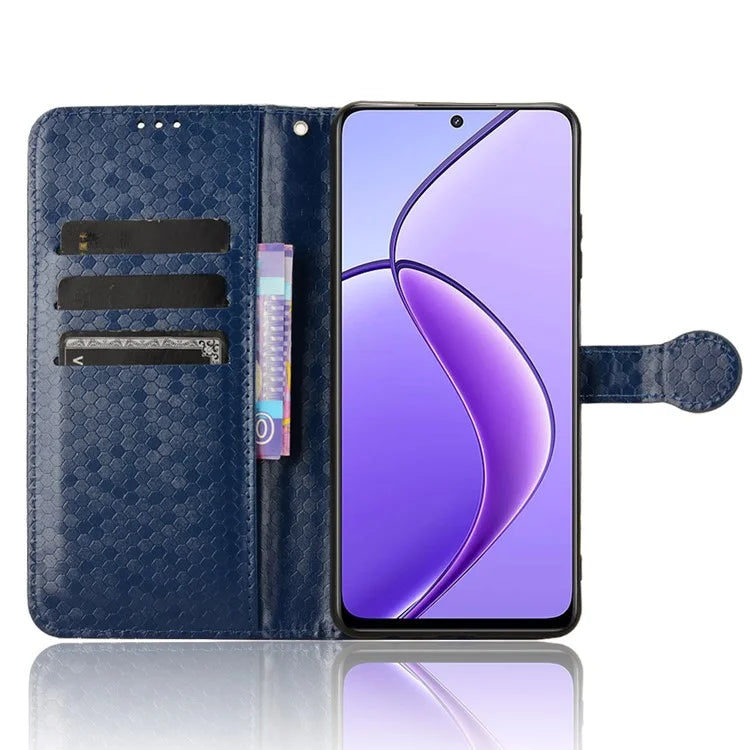 For Realme 12 5G Case Dots Pattern PU Leather Wallet Phone Cover