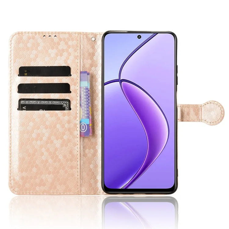 For Realme 12 5G Case Dots Pattern PU Leather Wallet Phone Cover
