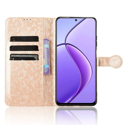 For Realme 12 5G Case Dots Pattern PU Leather Wallet Phone Cover