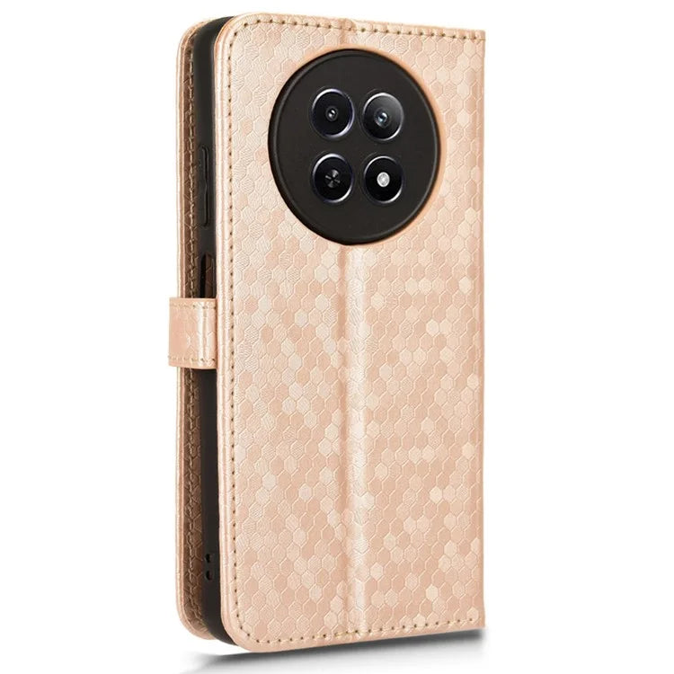 For Realme 12 5G Case Dots Pattern PU Leather Wallet Phone Cover