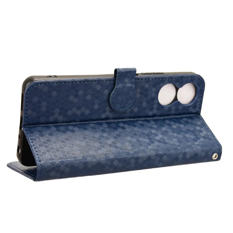 For TCL 505 Wallet Phone Case Dots Pattern PU Leather Flip Cover