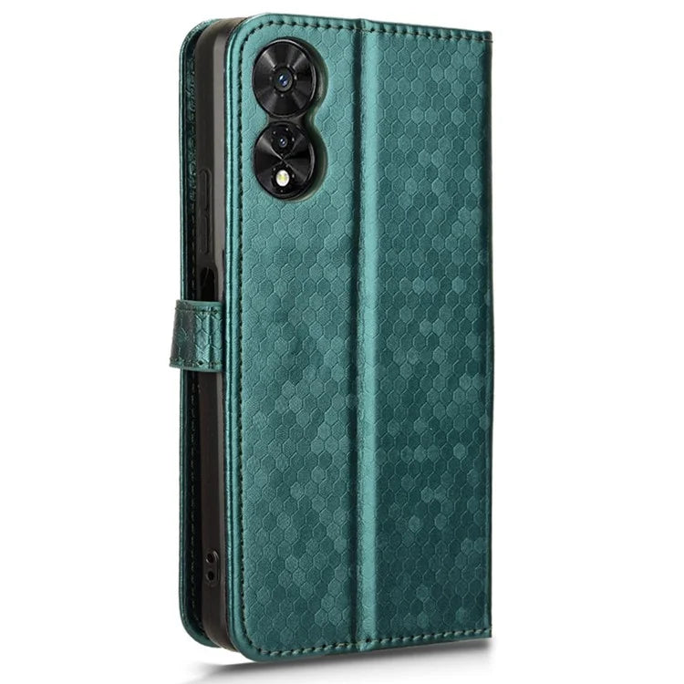 For TCL 505 Wallet Phone Case Dots Pattern PU Leather Flip Cover