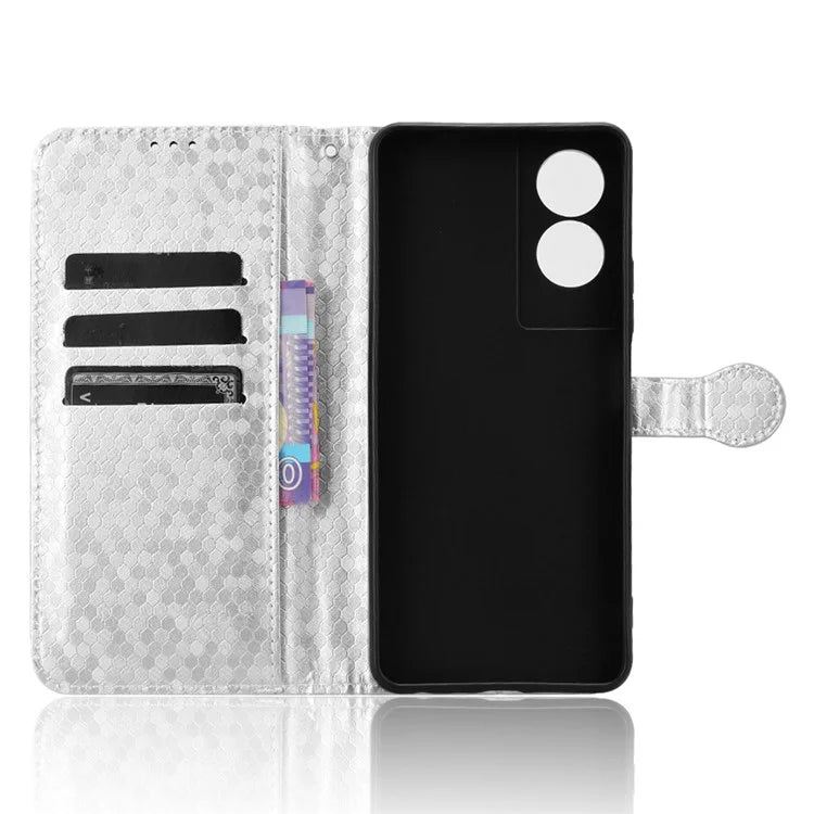 For TCL 505 Wallet Phone Case Dots Pattern PU Leather Flip Cover