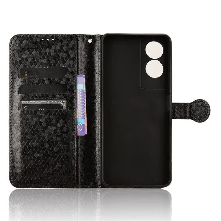 For TCL 50 SE Shockproof Case Dots Pattern PU Leather Wallet Phone Cover