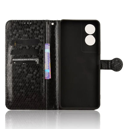 For TCL 50 SE Shockproof Case Dots Pattern PU Leather Wallet Phone Cover