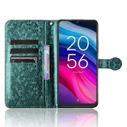 For TCL 50 SE Shockproof Case Dots Pattern PU Leather Wallet Phone Cover