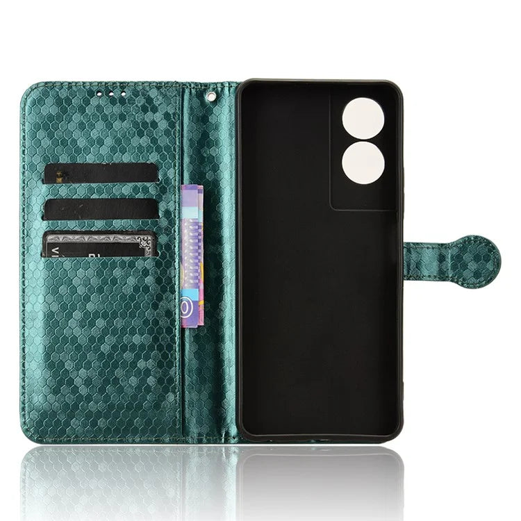 For TCL 50 SE Shockproof Case Dots Pattern PU Leather Wallet Phone Cover