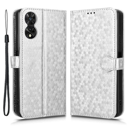 For TCL 50 SE Shockproof Case Dots Pattern PU Leather Wallet Phone Cover