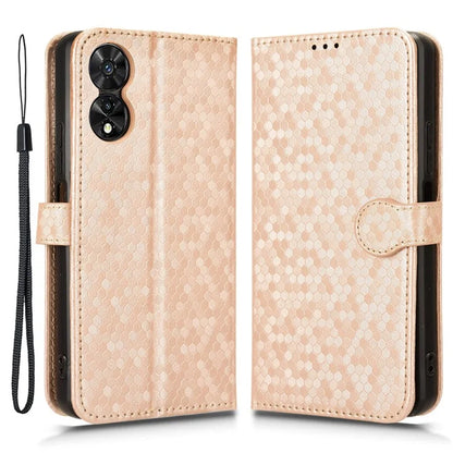 For TCL 50 SE Shockproof Case Dots Pattern PU Leather Wallet Phone Cover
