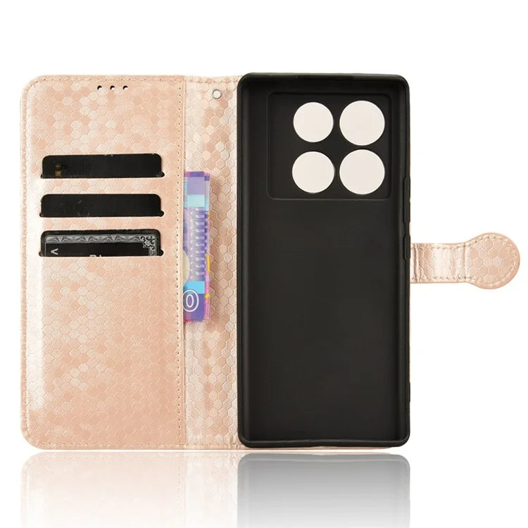 For Infinix Note 40 Pro 5G Case Dots Pattern PU Leather Stand Phone Cover