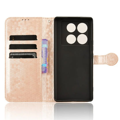 For Infinix Note 40 Pro 5G Case Dots Pattern PU Leather Stand Phone Cover