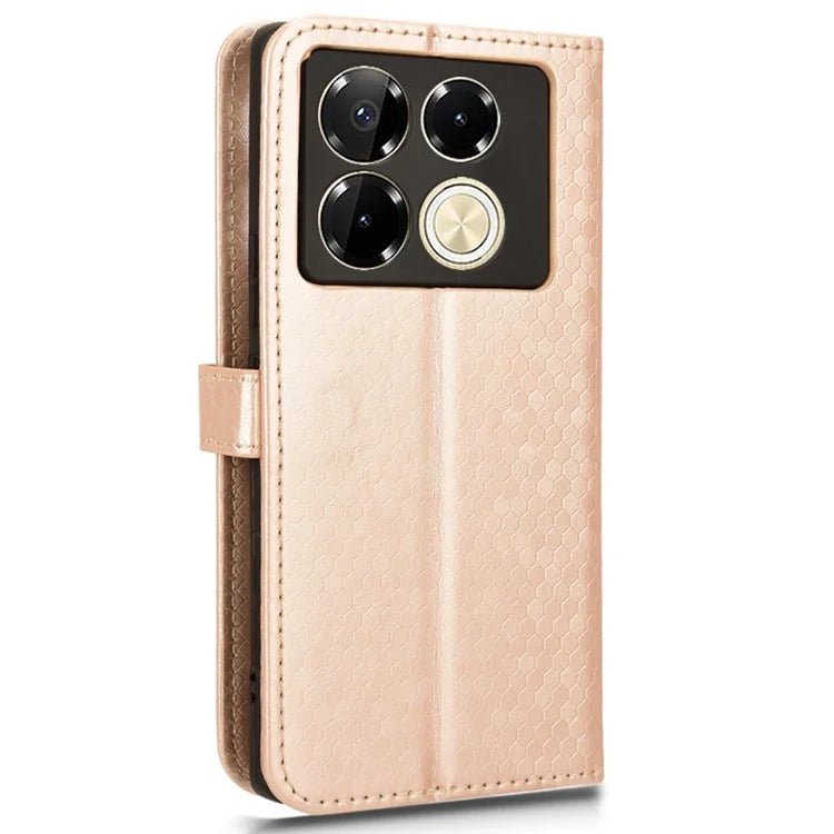 For Infinix Note 40 Pro 5G Case Dots Pattern PU Leather Stand Phone Cover
