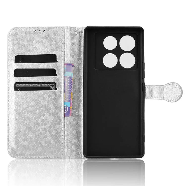 For Infinix Note 40 Pro 5G Case Dots Pattern PU Leather Stand Phone Cover