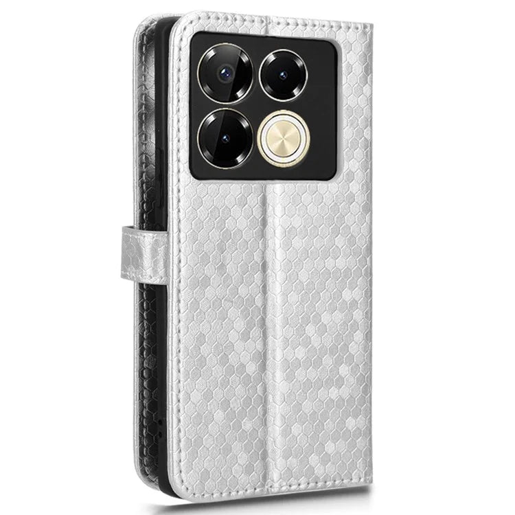 For Infinix Note 40 Pro 5G Case Dots Pattern PU Leather Stand Phone Cover