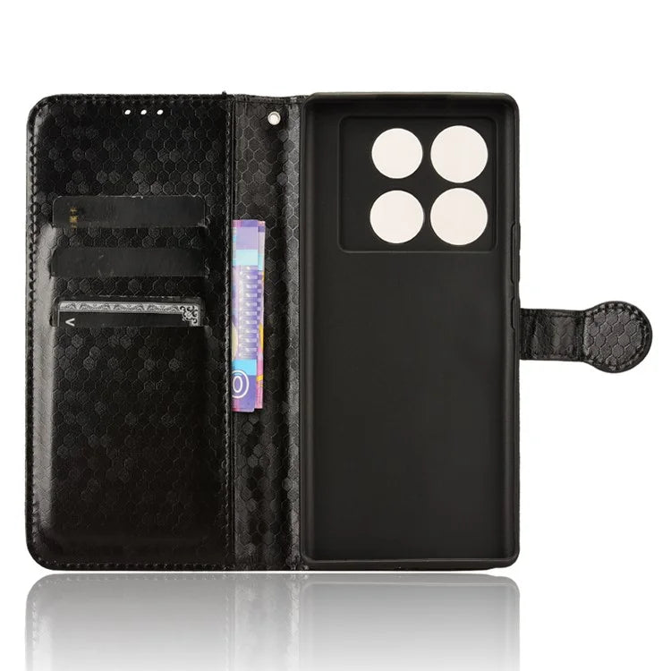 For Infinix Note 40 Pro 5G Case Dots Pattern PU Leather Stand Phone Cover