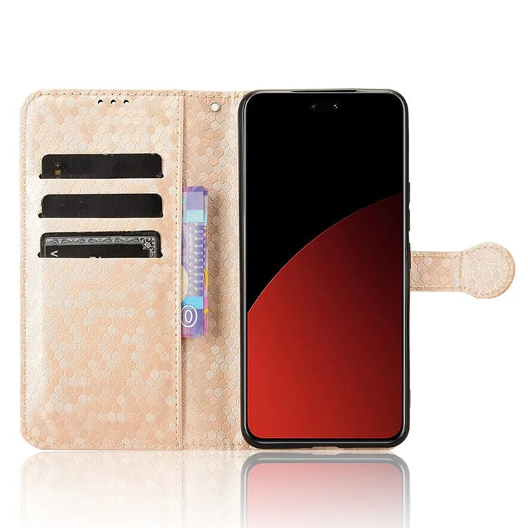 For Xiaomi Civi 4 Pro 5G / 14 Civi 5G Wallet Case Dots Imprinted PU Leather+TPU Phone Cover
