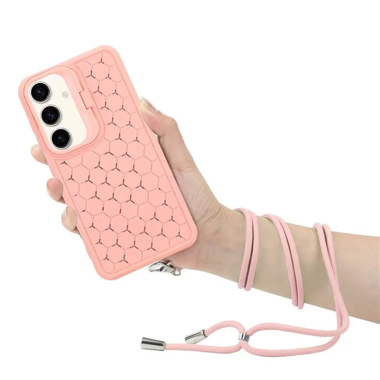 For Samsung Galaxy A05s 4G Crossbody Case Heat Dissipation Structure TPU Phone Cover