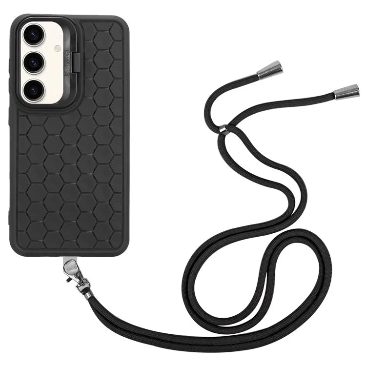 For Samsung Galaxy A14 4G / 5G Case TPU Cooling Phone Cover with Kickstand / Lanyard