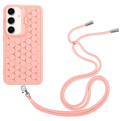 For Samsung Galaxy A14 4G / 5G Case TPU Cooling Phone Cover with Kickstand / Lanyard
