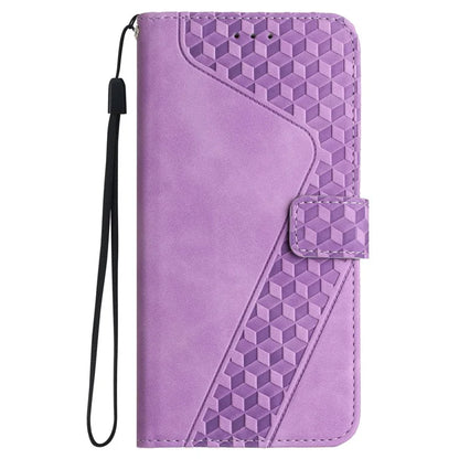 For iPhone 13 mini Case PU Leather Wallet Phone Shell 7-Shape Imprinted Anti-scratch