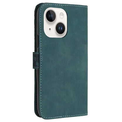 For iPhone 12 Cell Phone Cases 7-Shape Imprinted PU Leather Wallet Cover