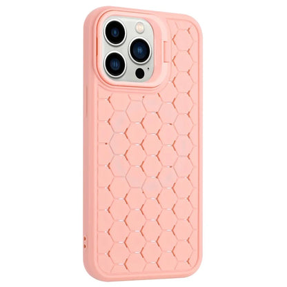 For iPhone 15 Pro TPU Case Heat Dissipation Protective Cover with Kickstand
