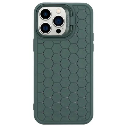 For iPhone 15 Pro TPU Case Heat Dissipation Protective Cover with Kickstand