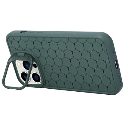 For iPhone 15 Pro TPU Case Heat Dissipation Protective Cover with Kickstand