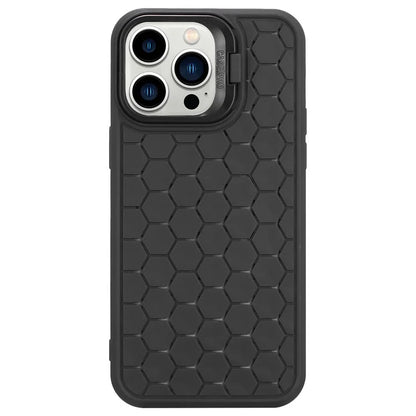 For iPhone 15 Pro TPU Case Heat Dissipation Protective Cover with Kickstand