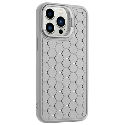 For iPhone 15 Pro TPU Case Heat Dissipation Protective Cover with Kickstand