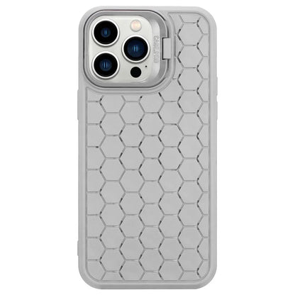 For iPhone 15 Pro TPU Case Heat Dissipation Protective Cover with Kickstand