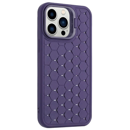 For iPhone 15 Pro TPU Case Heat Dissipation Protective Cover with Kickstand