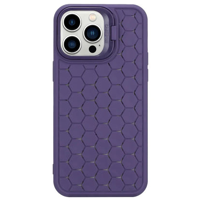 For iPhone 15 Pro TPU Case Heat Dissipation Protective Cover with Kickstand