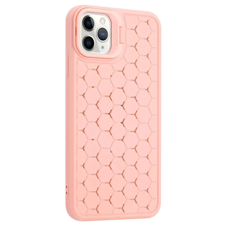 For iPhone 11 Pro Case Heat Dissipation Shockproof TPU Phone Cover with Kickstand