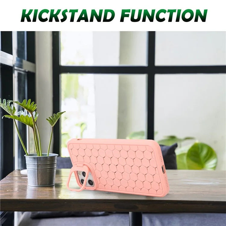 For iPhone 11 Pro Case Heat Dissipation Shockproof TPU Phone Cover with Kickstand