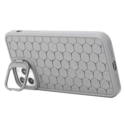 For iPhone 11 Pro Max TPU Case Kickstand Heat Dissipation Breathable Phone Cover