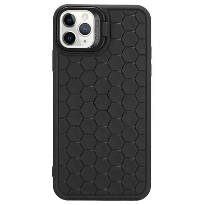 For iPhone 11 Pro Max TPU Case Kickstand Heat Dissipation Breathable Phone Cover