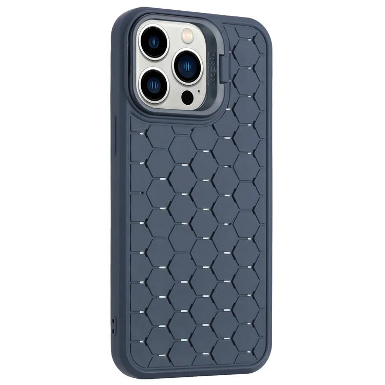 For iPhone 13 Pro 6.1 inch TPU Case Heat Dissipation Kickstand Phone Protector
