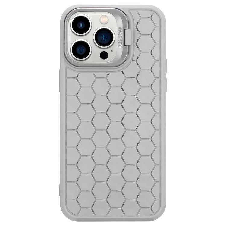 For iPhone 13 Pro 6.1 inch TPU Case Heat Dissipation Kickstand Phone Protector