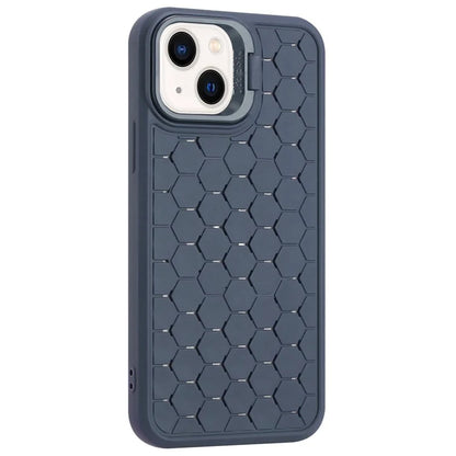For iPhone 13 TPU Case Heat Dissipation Lens Frame Kickstand Phone Cover