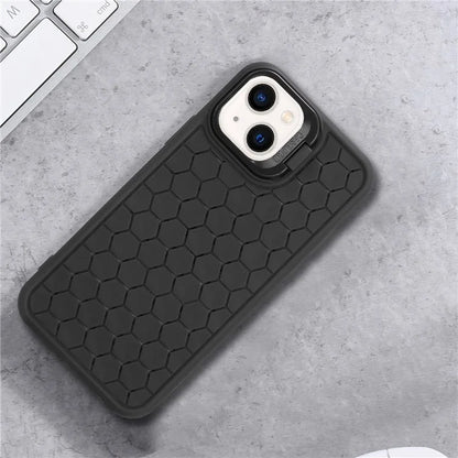 For iPhone 13 TPU Case Heat Dissipation Lens Frame Kickstand Phone Cover