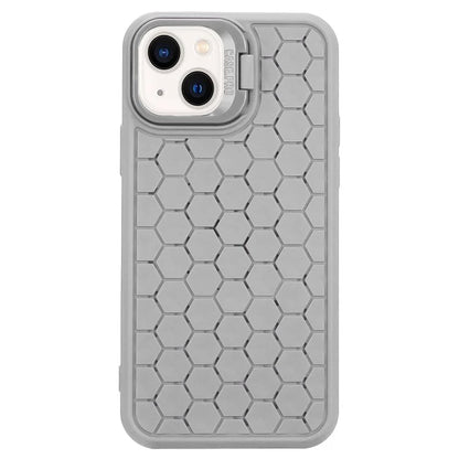For iPhone 13 TPU Case Heat Dissipation Lens Frame Kickstand Phone Cover