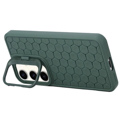 For Samsung Galaxy A25 5G (Global) (161.0 x 76.5 x 8.3mm) TPU Case Breathable Cooling Kickstand Phone Cover