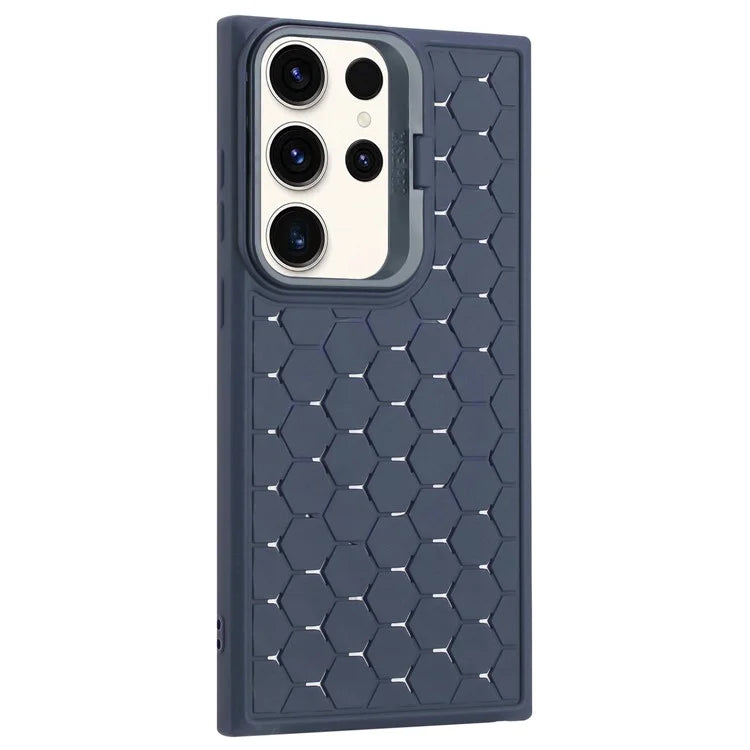 For Samsung Galaxy S24 Ultra Case Heat Dissipation Kickstand TPU Back Cover